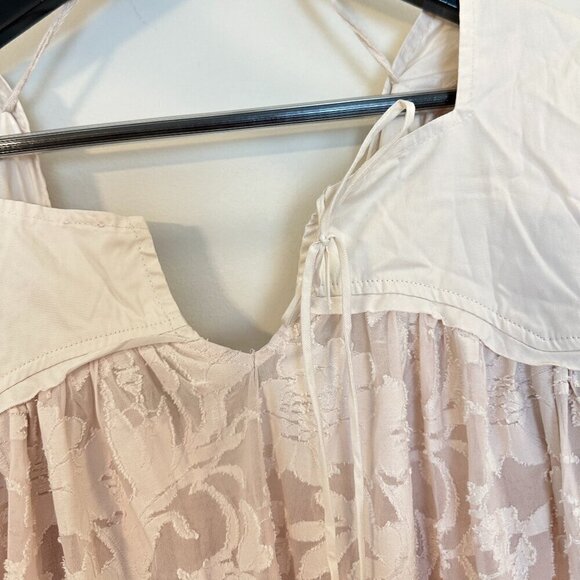 FREE PEOPLE Sunrise To Sunset Top in Champagne Dream Size Medium - Picture 5 of 13